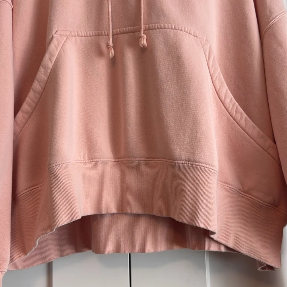 Nike Cropped Soft Pink Hoodie